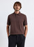 Plain polo shirt with collar and two buttons