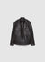 Leather-effect jacket with zip and patch pockets