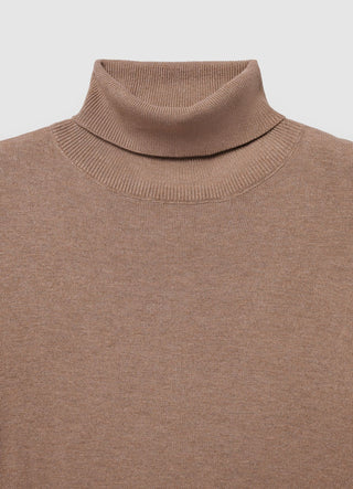 Pull à col roulé uni