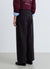 Pantaloni straight sartoriali a righe con pinces