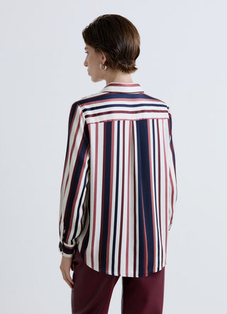 Striped shirt with classic collar