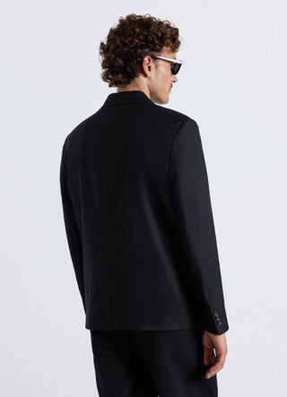 Single-breasted boxy jacket in a solid colour