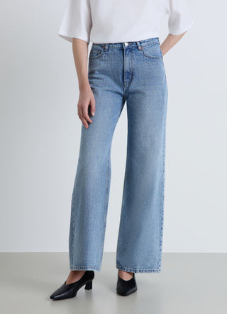 Jeans palazzo a vita alta