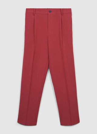 Trousers with pleats