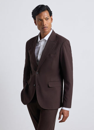 Single-breasted solid colour jacket
