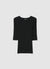 T-shirt a costine a tinta unita
