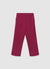 Pantaloni straight con vita elasticizzata e risvolto