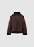 Padded jacket with fur-effect collar