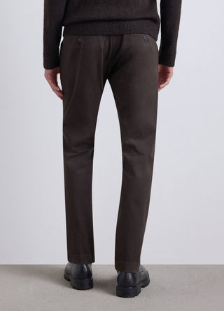 Pantaloni chino sartoriali a tinta unita