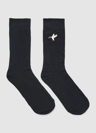 Ankle socks with duck embroidery