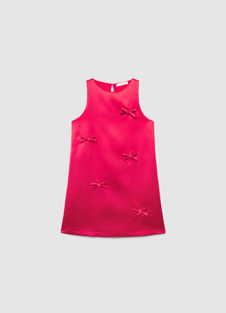 Ärmelloses Kleid mit applizierten Schleifen