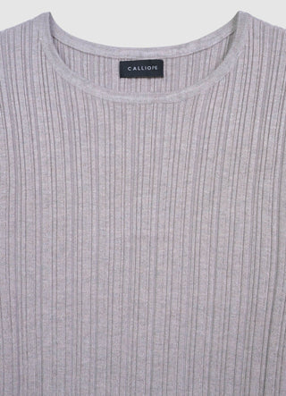 Ribbed knit T-shirt