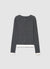 Cardigan a costine con bottoni