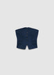 Pinstriped tailored bandeau vest with buttons - XL