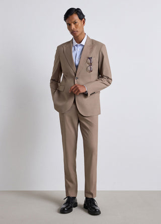 Camicia slim a righe con collo a contrasto