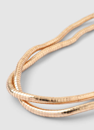 Solid-colour snake chain necklace