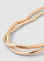 Solid-colour snake chain necklace