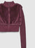 Crop-Pullover aus Kunstfell