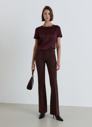Uni-Farben-Bluse