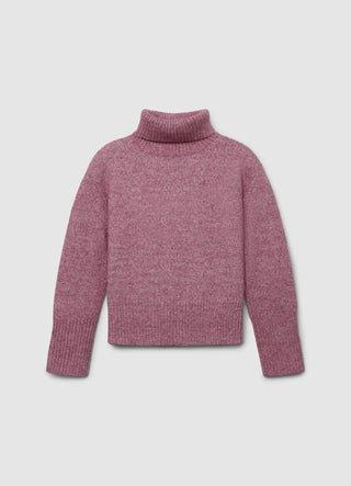 Rollkragenpullover mit englischer Rippung