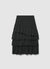 Plain-coloured flared skirt