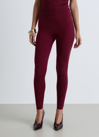 Einfarbige lange Leggings