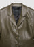 Einfarbiger Blazer mit Lederoptik