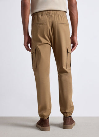 Pantaloni jogger cargo con coulisse