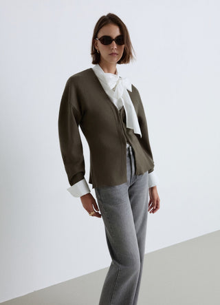 Cardigan avec crochets