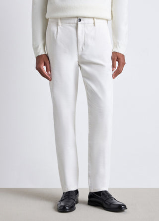 Pantaloni chino in velluto a coste