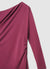 Ein-Schulter-Kleid mit Raffung