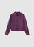 Camicia crop simil satin
