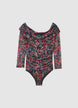 Body spalle scoperte in tulle - XS