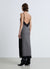 Vestito midi con spalline sottili e pizzo