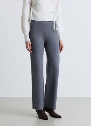 Pantaloni straight in maglia a gamba dritta