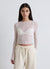 T-shirt a maniche lunghe in pizzo
