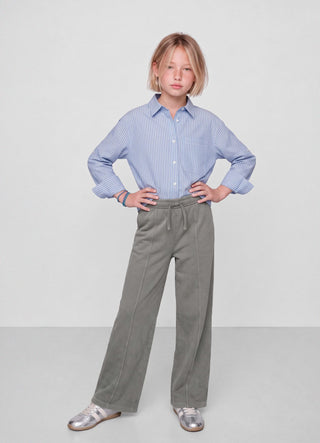 Pantaloni ginnici wide leg con coulisse