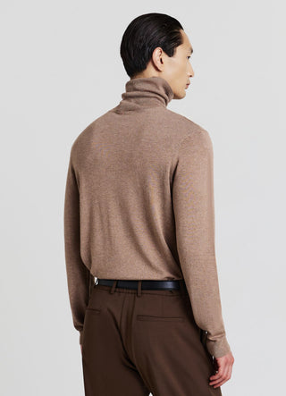 Pull à col roulé uni