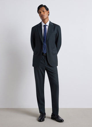 Pantalone straight a gamba dritta con piega