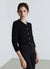 Cardigan girocollo con bottoni