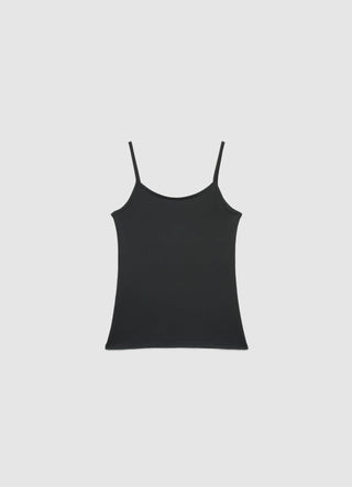 Top a tinta unita con spalline sottili
