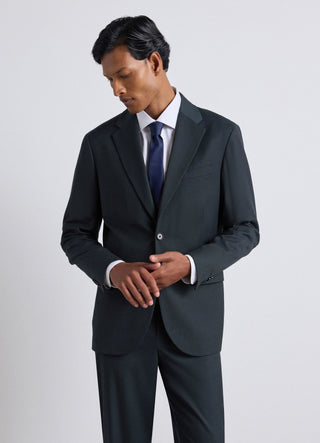 Single-breasted solid colour jacket