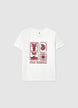 T-shirt con stampa e scritta - XXL