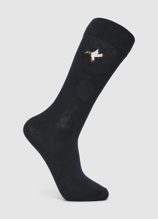 Ankle socks with duck embroidery