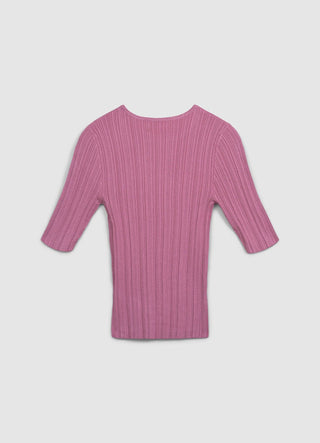 T-shirt maglia a costine