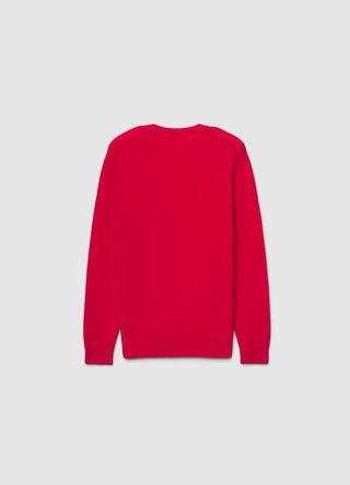 Pullover aus Wollmischung in Uni-Farbe