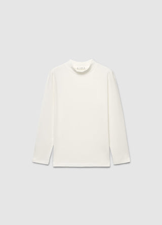 T-shirt dolcevita a tinta unita