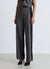 Pantaloni palazzo con bande in pizzo