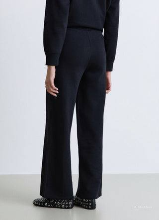 Pantaloni jogging palazzo con coulisse
