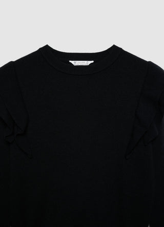 Maglia con rouches sulle spalle